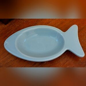 Blue Fish-Shaped Dish Portugal
